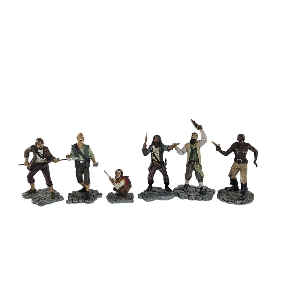 Disney Hawthorne Village Port Royal Attack Pirates of The Caribbean Figurines